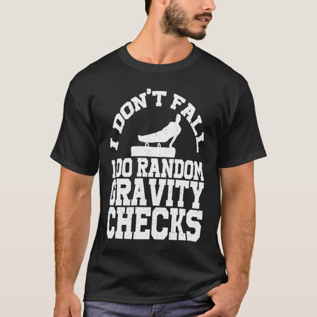 Camiseta Gymnastics Random Gravity Checks Horse Vaulting (Anverso)