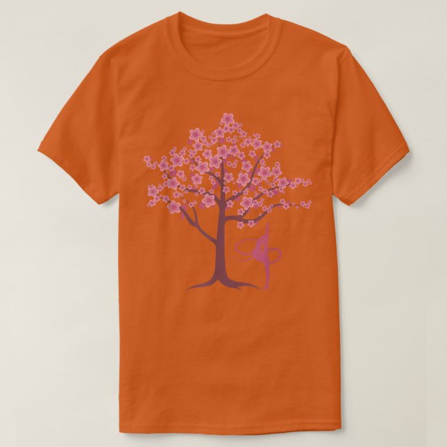 Camiseta Gymnastics Sport Cherry Blossom Tree Sakura Acroba (Diseño del anverso)