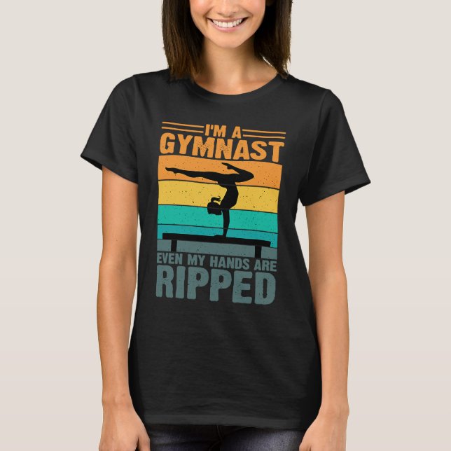 Camiseta Gymnastics Women men Girls Teens Gymnast Dance Ret (Anverso)
