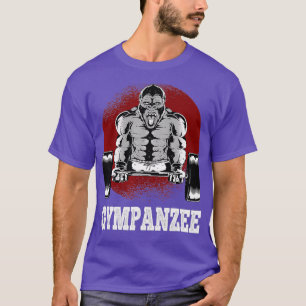 Camiseta Gympanzee un divertido gimnasio Chimpanzee Pun par