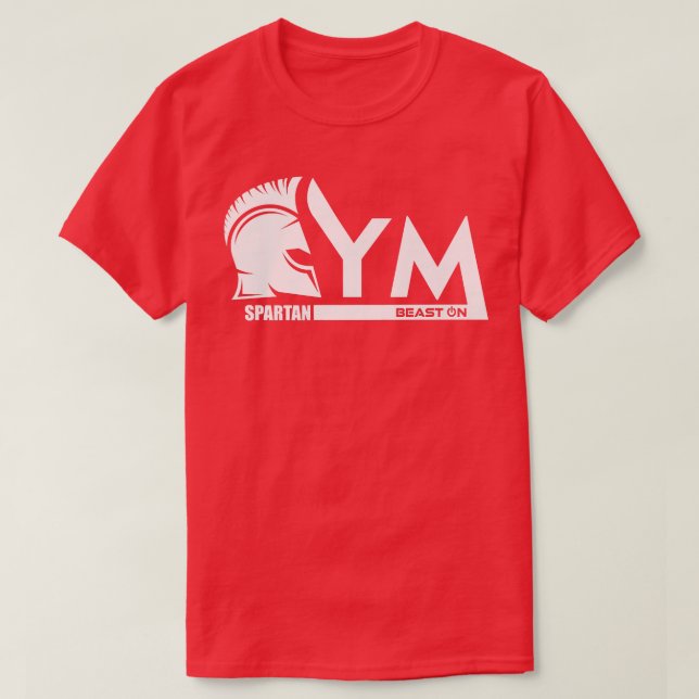 Camiseta GymSpartanBeast Sobre Motivación Gym Fitness Sayin (Diseño del anverso)