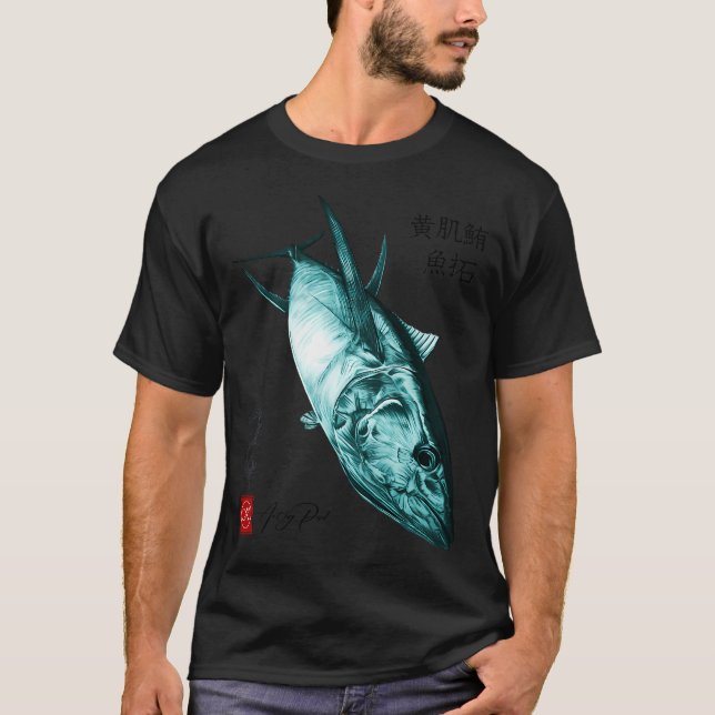 Camiseta gyotaku atún (Anverso)