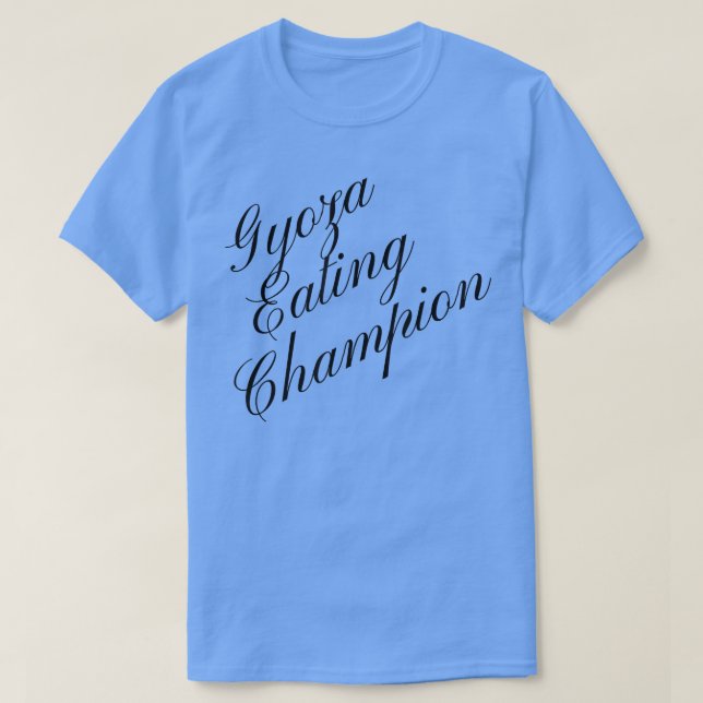 Camiseta Gyoza Campeón de Comida Cont de Comida Competitiva (Diseño del anverso)