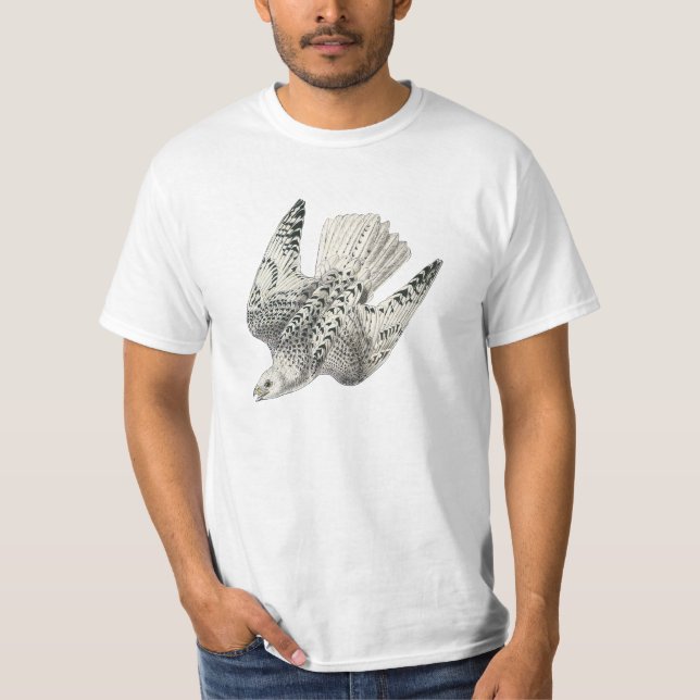 Camiseta Gyrfalcon Falcon Buceo Vintage Art T-Shirt (Anverso)