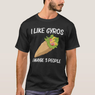 Camiseta Gyros Graciosos Para Hombres Mujeres Gyro Carne Pi