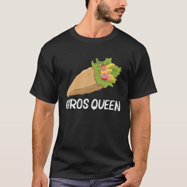 Camiseta Gyros Graciosos Para Mujeres Mamá Gyro Carne Pita  (Anverso)