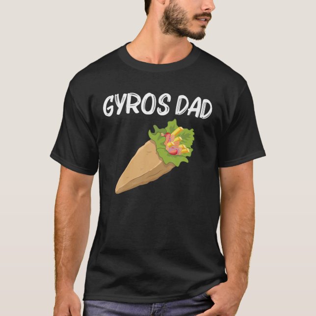 Camiseta Gyros Graciosos Para Papá Padre Gyro Carne Pita Do (Anverso)