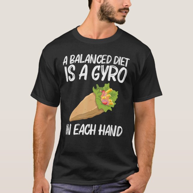 Camiseta Gyros Para Hombres Mujeres Gyro Carne Pita Doner K (Anverso)