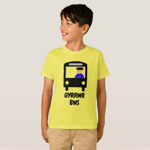 Camiseta gyrrwr bws   conductor de autobús en galés