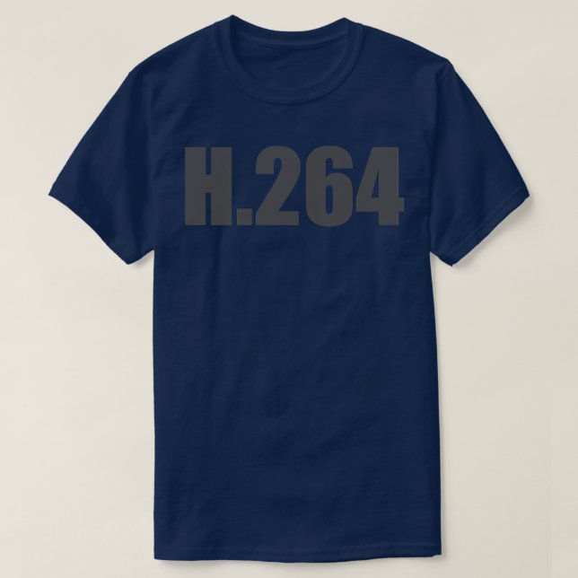 Camiseta H264 Codec Video Editor Design Premiere Pro Gift (Diseño del anverso)