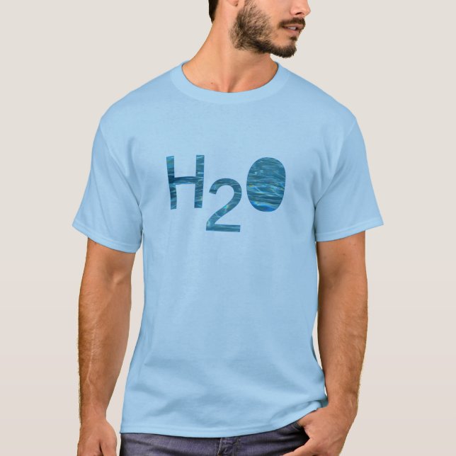 Camiseta H2O, agua (Anverso)