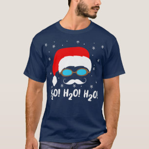 Camiseta H2o H2o H2o Santa Claus Piscina Navidades Sw