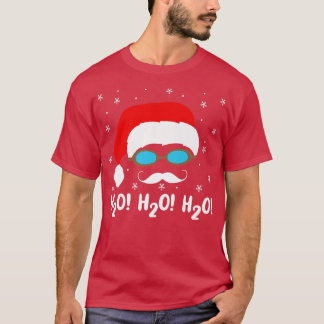 Camiseta H2o H2o H2o Santa Claus Piscina Navidades Sw