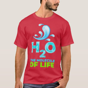 Camiseta H2O la molécula de la vida
