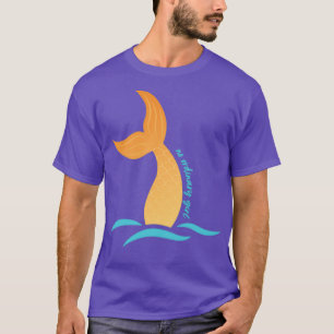 Camiseta H2O Sin Chica ordinario Mermaid Tail Wave Ocean
