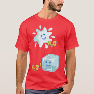 Camiseta H2O y H2O CUBE, póliza de química TShirt