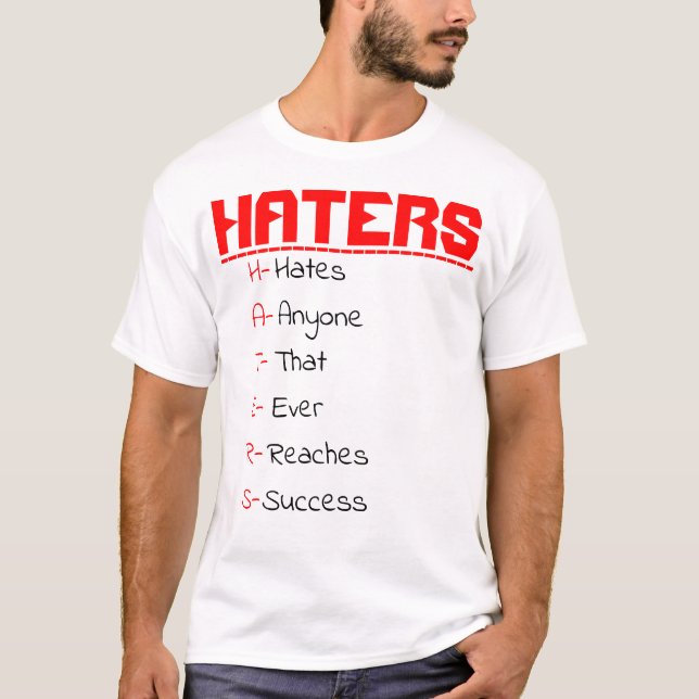 CAMISETA H-A-T-E-R-S (Anverso)