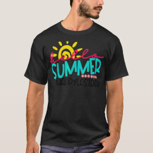 Camiseta H Appy L Ast Day Of School Teacher Student Graduat