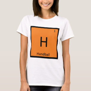 Camiseta H - Balonmano Deporte Química Símbolo de la Tabla 