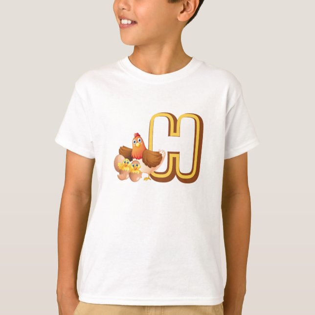 Camiseta H de Gallina (Anverso)