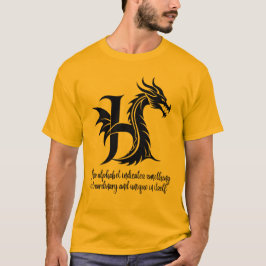 Camiseta H es para el corazón - Alfabeto H personalizado