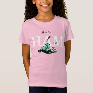 Camiseta "H es para HAM"   Diseño de alfabeto