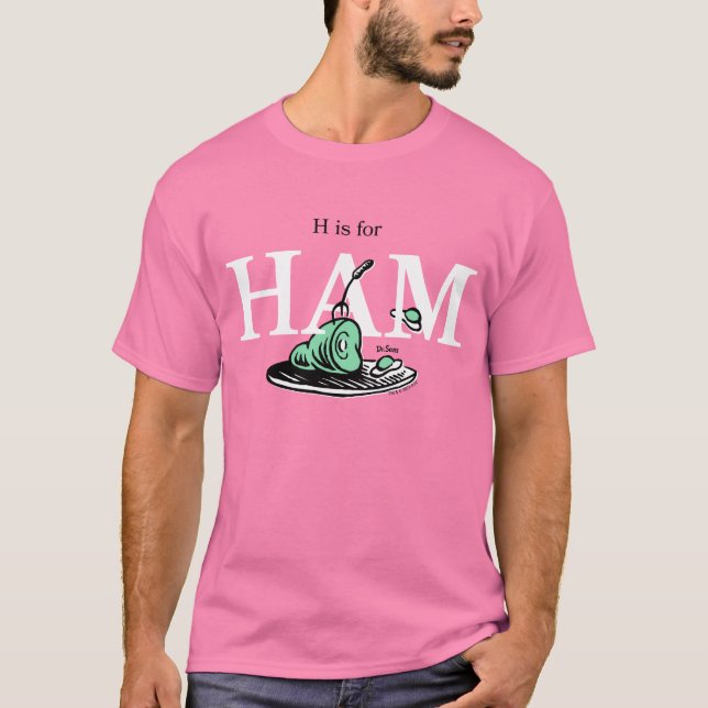 Camiseta "H es para HAM" | Diseño de alfabeto (Anverso)