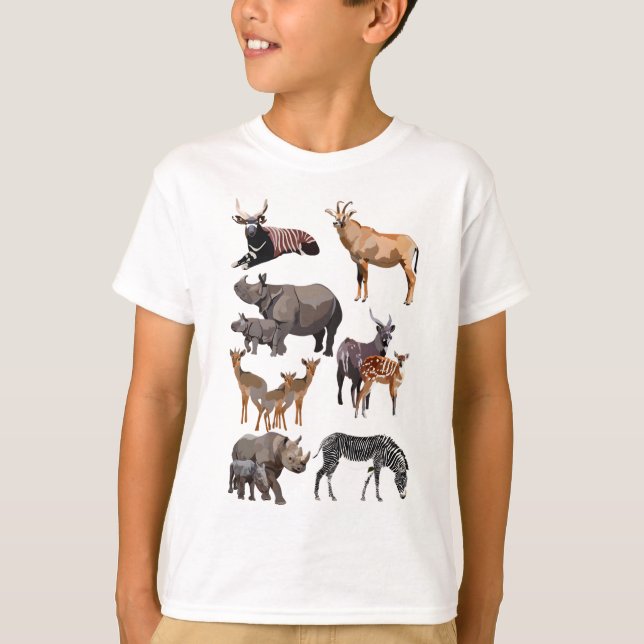 Camiseta H es para Hoofstock Ilustracion Diverse Hoofod Mam (Anverso)