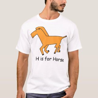 Camiseta H está para el caballo