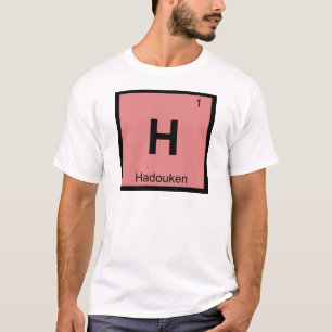 Camiseta H - Hadouken Meme Química Símbolo de la tabla peri