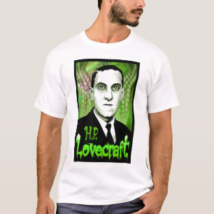 Camiseta H.P. Retrato de Lovecraft (verde)
