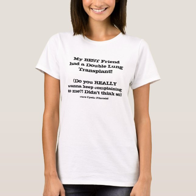 Camiseta h) Pulmón Tx - el espagueti blanco T del mejor (Anverso)
