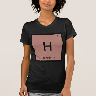 Camiseta H - Química de nueces de avellana Símbolo de la ta