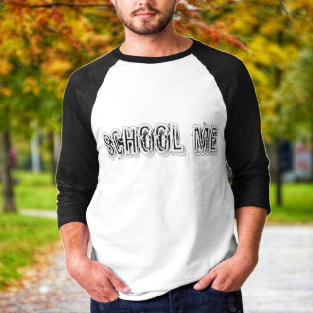 Camiseta H. Translucent-Wht Metalizado (Fall would be here soon, and you're prepared with your customized, Raglan t-Shirt!)
