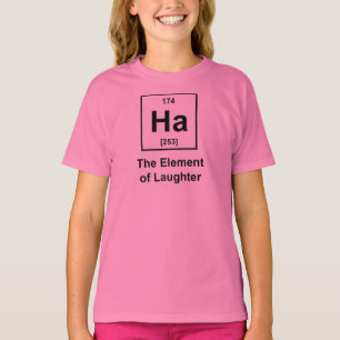 Camiseta Ha, el elemento de la risa