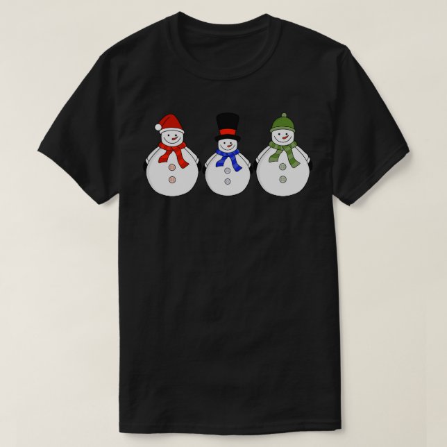 Camiseta Ha llegado el invierno de los hombres de nieve (Diseño del anverso)