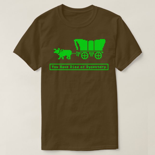 Camiseta Ha muerto de Disentería Oregon Trail Hoodie (Diseño del anverso)