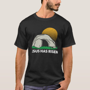 Camiseta Ha Resucitado Domingo de Pascua Cueva Jesús Fe Cri