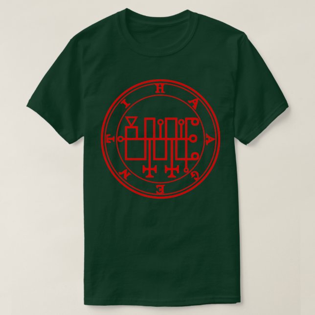 Camiseta Haagenti Ars Goetia Sigil Red (Diseño del anverso)