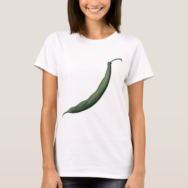 Camiseta Haba verde del vintage (Anverso)