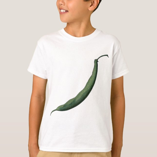 Camiseta Haba verde del vintage (Anverso)