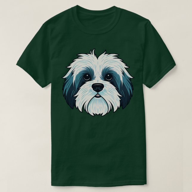 Camiseta Habanés Face Cute toon Puppy Dog Lover (Diseño del anverso)