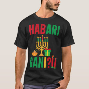Camiseta Habari Gani Kwanzaa African American Harvest Festi