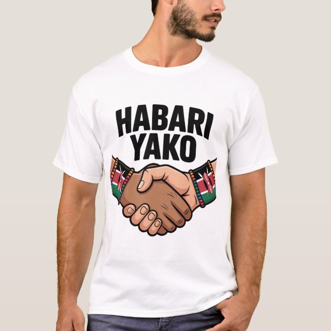 Camiseta Habari Yako Keniano  (Anverso)