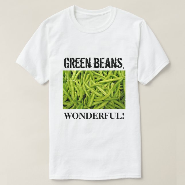Camiseta Habas verdes maravillosas (Diseño del anverso)