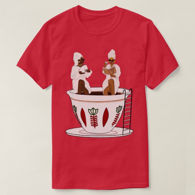 Camiseta Habesha Mujeres Café Jebena Caffeine Etiopía Ba (Diseño del anverso)