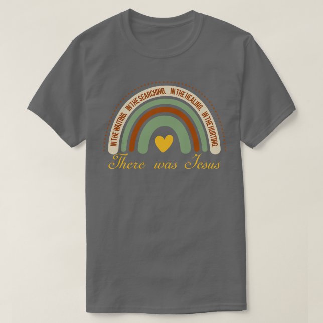 Camiseta Había Jesús Arcoiris Cristiano Amor Arcoiris Jes (Diseño del anverso)