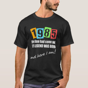 Camiseta Había Llegado La Época De 1985 Y Nació La Leyenda