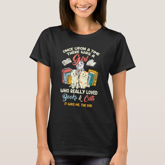 Camiseta Había Una Vez Un Chica Que Amaba Los Libros (Anverso)