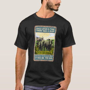 Camiseta Había Una Vez Un Hombre De Vaca De Raza Negra